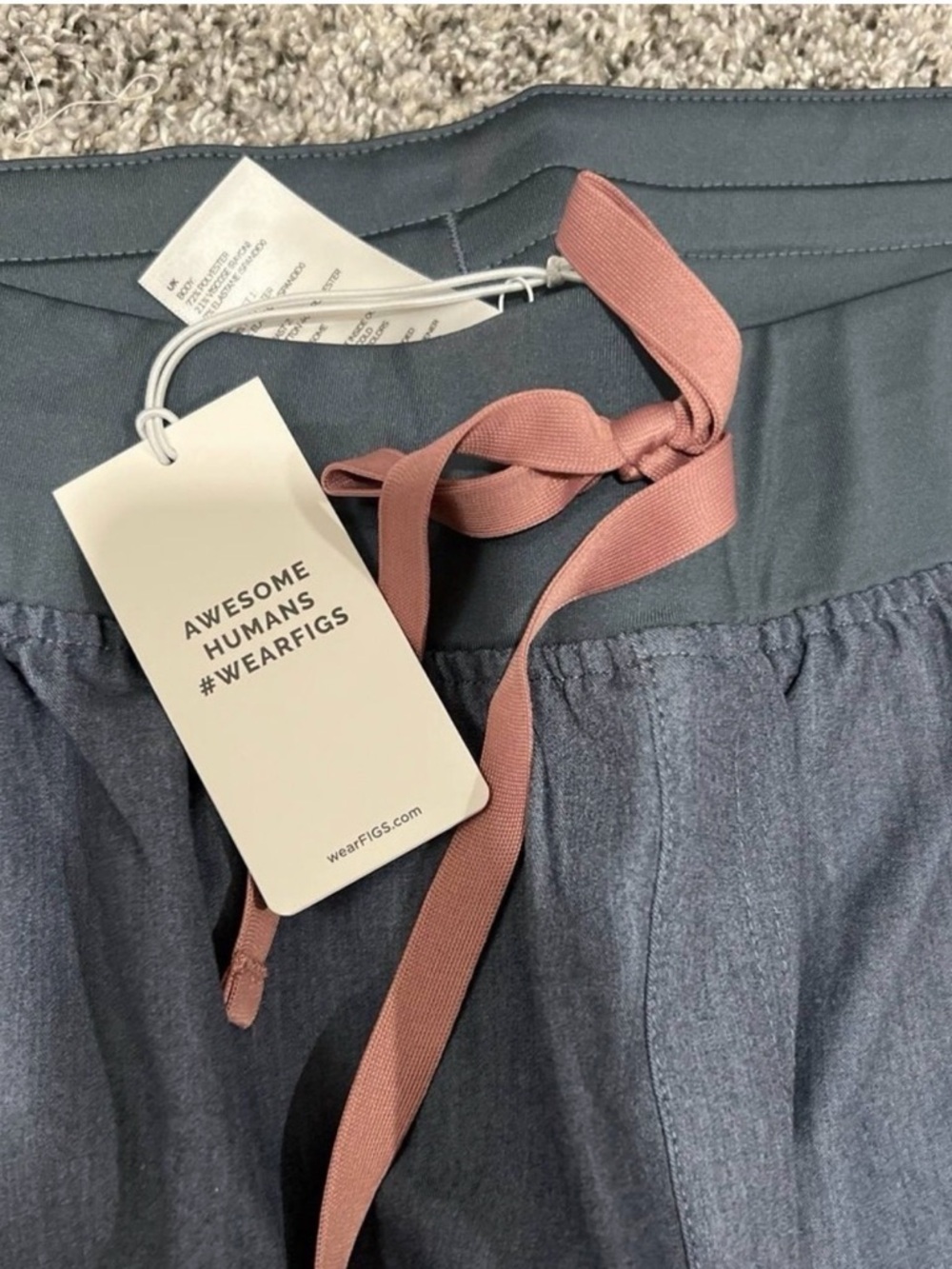 Figs Zamora Jogger Scrub Pants — Heather Denim 3XL - Picture 2 of 5